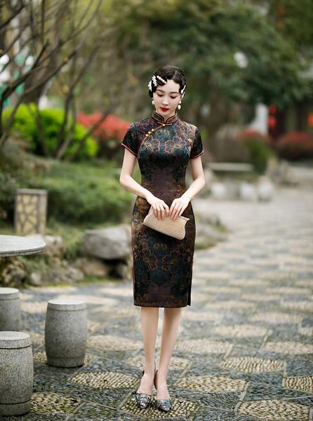 ethnic clothing bodycon print short classic chinese dress side split satin qipao vintage mandarin collar cheongsams vestidos improved g, Red
ethnic clothing bodycon print short classic chinese dress side split satin qipao vintage mandarin collar cheongsams vestidos improved g, Red