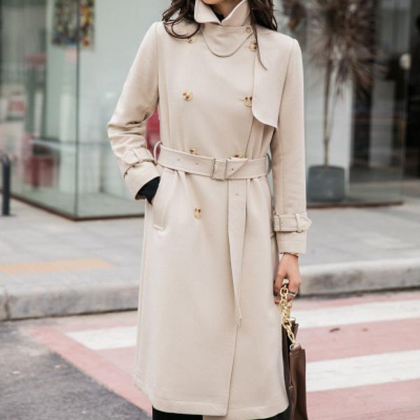 women's trench coats 2021 autumn women lace up windbreaker female double breasted outwear ladies solid color coat girls long section ja, Tan;black
women's trench coats 2021 autumn women lace up windbreaker female double breasted outwear ladies solid color coat girls long section ja, Tan;black