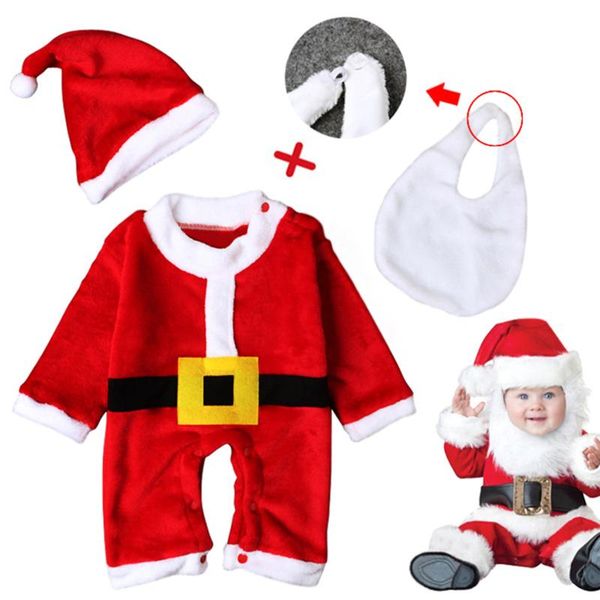clothing sets 3pcs set baby christmas clothes red santa cosplay for romper winter fleece born boy jumpsuit infant girl hat bib outfits, White
clothing sets 3pcs set baby christmas clothes red santa cosplay for romper winter fleece born boy jumpsuit infant girl hat bib outfits, White