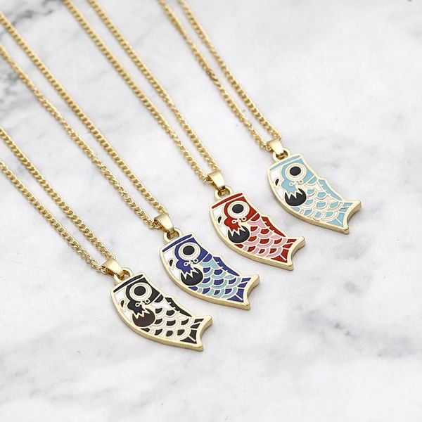 pendant necklaces fashion japanese carp flags necklace for boy girls multicolor fish charms jewelry coming-of-age ceremony gifts, Silver
pendant necklaces fashion japanese carp flags necklace for boy girls multicolor fish charms jewelry coming-of-age ceremony gifts, Silver
