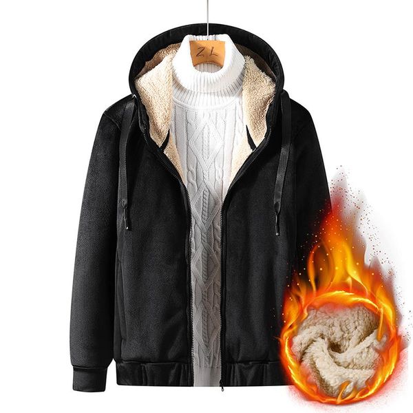 men's hoodies & sweatshirts thick warm hoody men winter hoodie plus velvet casual fleece hooded sweatshirt lamb wool, Black
men's hoodies & sweatshirts thick warm hoody men winter hoodie plus velvet casual fleece hooded sweatshirt lamb wool, Black