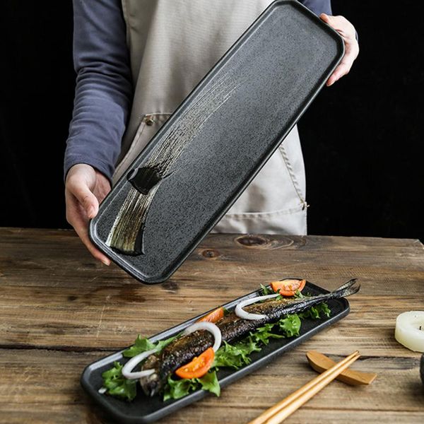 dishes & plates black rectangle ceramic dish japanese sushi kitchen restaurant steak plate party dessert
dishes & plates black rectangle ceramic dish japanese sushi kitchen restaurant steak plate party dessert