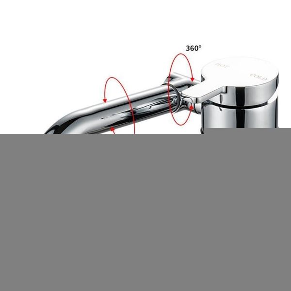 parts foldable rv faucet rotation 9/16 inlet thread single handle cold & water mixer copper for deck atv