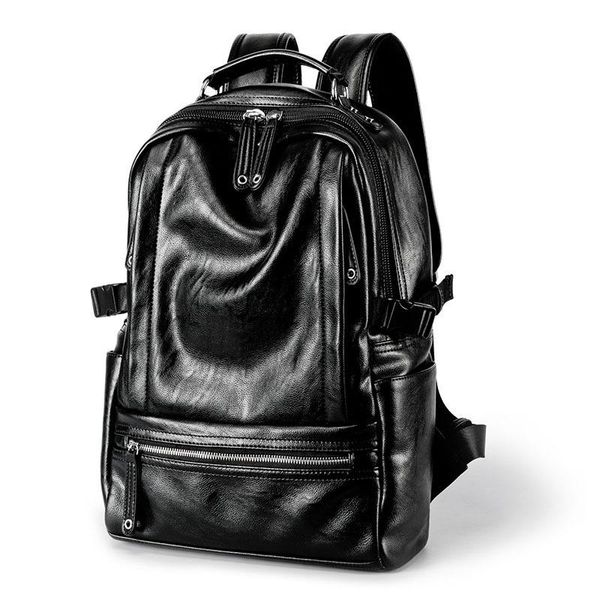 backpack korean pu leather shoulder bag large capacity fashion men and women leisure student schoolbag travel
backpack korean pu leather shoulder bag large capacity fashion men and women leisure student schoolbag travel