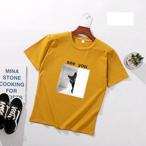women's t-shirt see you print women t shirts spring summer short sleeve o neck cotton spandex tees slim fit t-shirts xzon, White
women's t-shirt see you print women t shirts spring summer short sleeve o neck cotton spandex tees slim fit t-shirts xzon, White