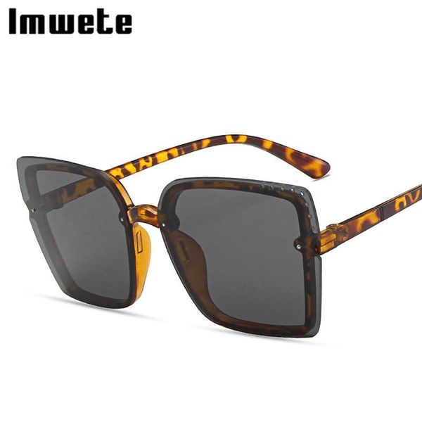 sunglasses imwete luxury oversized rimless women men retro square sun glasses brand design outdoor goggles uv400 eyeglasses, White;black
sunglasses imwete luxury oversized rimless women men retro square sun glasses brand design outdoor goggles uv400 eyeglasses, White;black