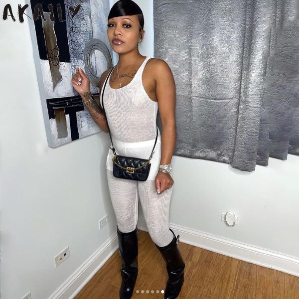 women's two piece pants akaily autumn see through 2 sets club outfits for women 2021 black sleeveless and long ladies, White
women's two piece pants akaily autumn see through 2 sets club outfits for women 2021 black sleeveless and long ladies, White