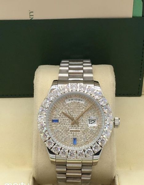 43mm day date man watch big diamond men mens automatic mechanical movement wristwatches full stainless steel fashion dress male watches wris, Slivery;brown
43mm day date man watch big diamond men mens automatic mechanical movement wristwatches full stainless steel fashion dress male watches wris, Slivery;brown