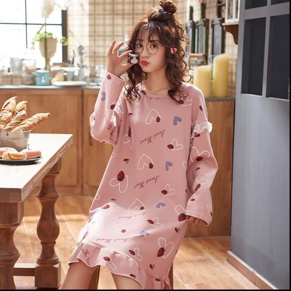 nightgowns 100% cotton nightdress cute womens sleepwears cartoon homewear sweet princess stripe sleepwear loose long sleeves female, Black;red
nightgowns 100% cotton nightdress cute womens sleepwears cartoon homewear sweet princess stripe sleepwear loose long sleeves female, Black;red