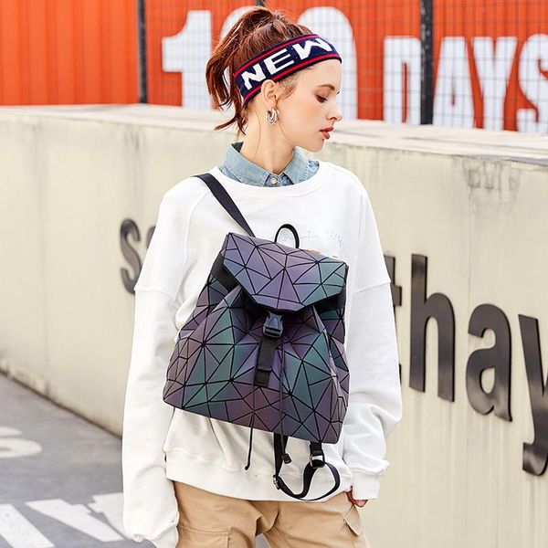 school bags geometric laser bag women's trend rhombic versatile folding fashion backpack personalized student schoolbag
school bags geometric laser bag women's trend rhombic versatile folding fashion backpack personalized student schoolbag