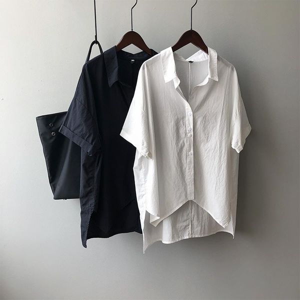 women's blouses & shirts hxjjp the summer 2021 irregular medium length blouse for women korean casual loose, White
women's blouses & shirts hxjjp the summer 2021 irregular medium length blouse for women korean casual loose, White