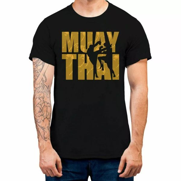 Muah Thai Men's Sport Kickboxing Gym Training Fight T-shirt 100% Cotton, White;black
Muah Thai Men's Sport Kickboxing Gym Training Fight T-shirt 100% Cotton, White;black