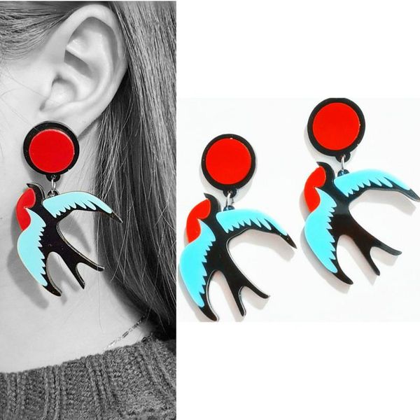 stud cute cool night club long big pendants parrot colorful bird earrings acrylic animal birds flamingo for women, Golden;silver
stud cute cool night club long big pendants parrot colorful bird earrings acrylic animal birds flamingo for women, Golden;silver