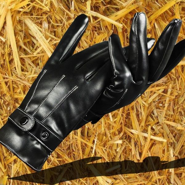 h6o touch screen men' warm and three rib autumn and winter warm mittens leather gloves three rib plush fashion imitation leather glove, Blue;gray
h6o touch screen men' warm and three rib autumn and winter warm mittens leather gloves three rib plush fashion imitation leather glove, Blue;gray