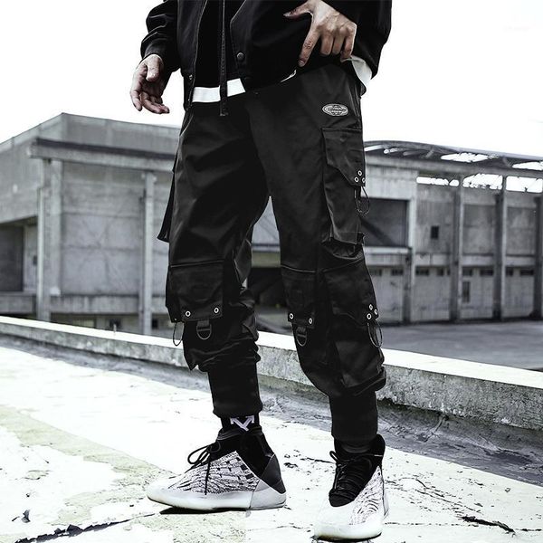 men's pants trendy brand functional mens clothing streetwear cargo multi-pocket oversize casual men hip-hop loose trousers, Black
men's pants trendy brand functional mens clothing streetwear cargo multi-pocket oversize casual men hip-hop loose trousers, Black