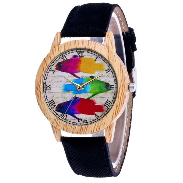 wristwatches women classic fashion casual leather strap watch rainbow fish analog quartz round, Slivery;brown
wristwatches women classic fashion casual leather strap watch rainbow fish analog quartz round, Slivery;brown