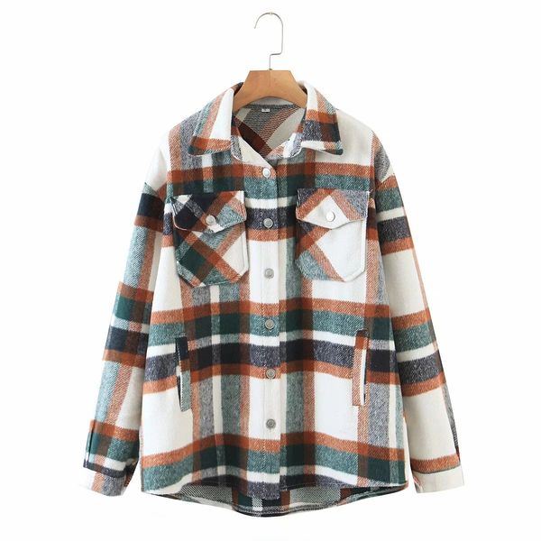 fall winter women jacket long sleeves classic style vintage checked coat fashion casual woman outfits 210420, Black;brown
fall winter women jacket long sleeves classic style vintage checked coat fashion casual woman outfits 210420, Black;brown