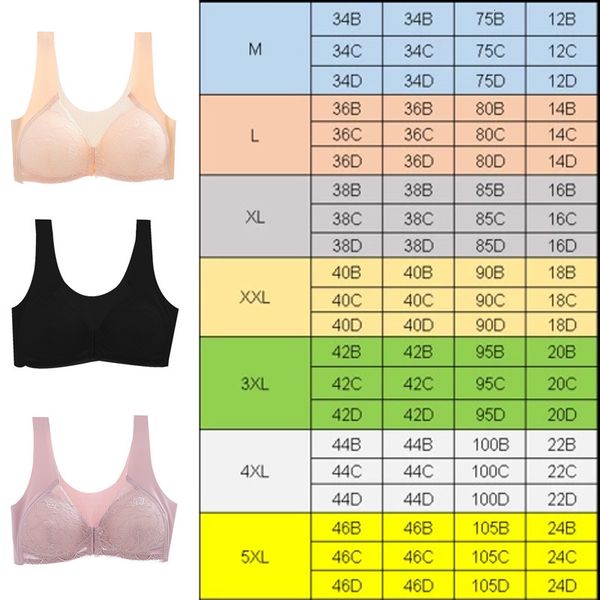 queenral push up bralette plus size bras for front closed lace women bra brassiere soutien gorge femme lingerie, Red;black
queenral push up bralette plus size bras for front closed lace women bra brassiere soutien gorge femme lingerie, Red;black