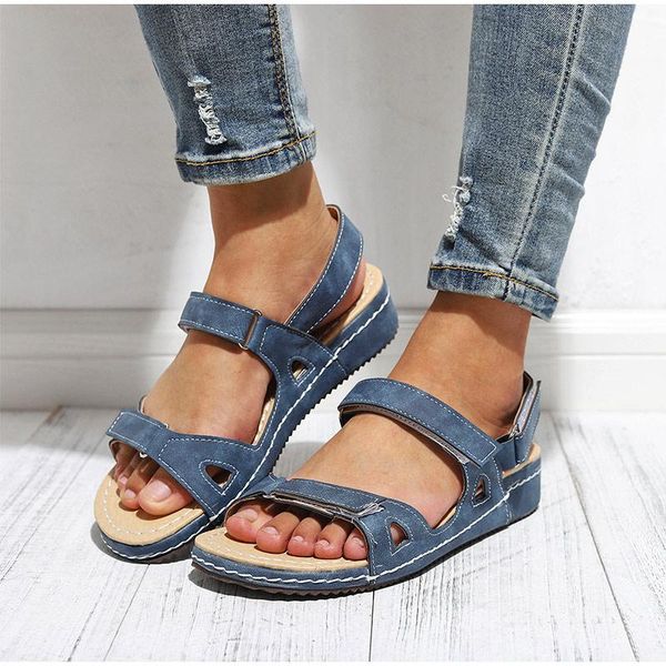 sandals summer women flat hook & loop open toe ladies platform sewing comfort female retro causal shoes plus size 34-43, Black
sandals summer women flat hook & loop open toe ladies platform sewing comfort female retro causal shoes plus size 34-43, Black