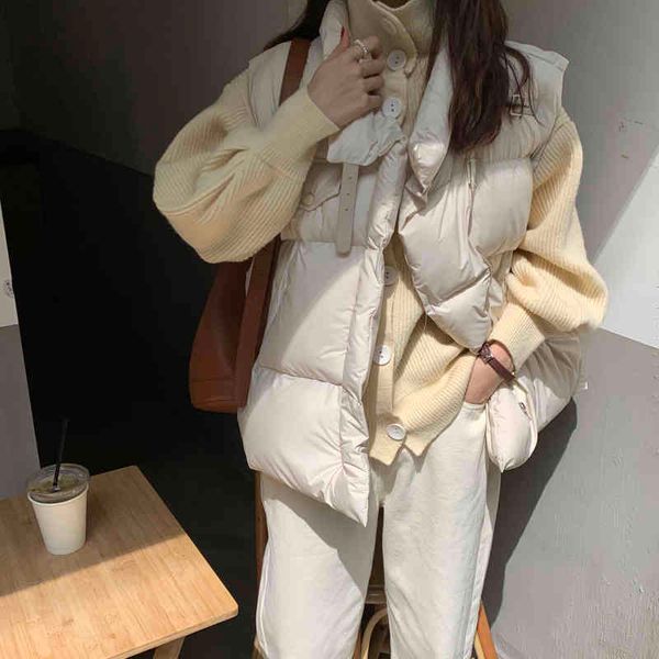 ol autumn winter vest jacket women bread clothes vintage elegant thick warm casual coat sleeveless solid loose parkas 210421, Black
ol autumn winter vest jacket women bread clothes vintage elegant thick warm casual coat sleeveless solid loose parkas 210421, Black