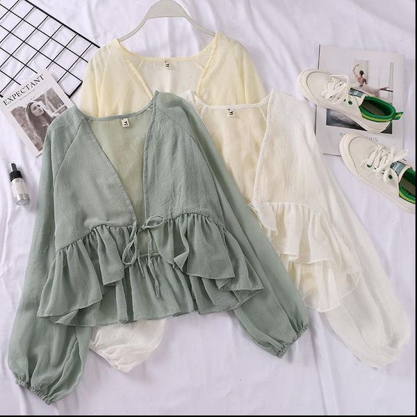 women summer lantern womens shirt batwing sleeve korean chiffon basic ruffles elegant lady office cardigan pullover blouse m07, White
women summer lantern womens shirt batwing sleeve korean chiffon basic ruffles elegant lady office cardigan pullover blouse m07, White