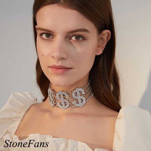 designer necklace luxury jewelry stonefans large rhinestone dollar choker chain for women fashion crystal money statement gift, Silver
designer necklace luxury jewelry stonefans large rhinestone dollar choker chain for women fashion crystal money statement gift, Silver