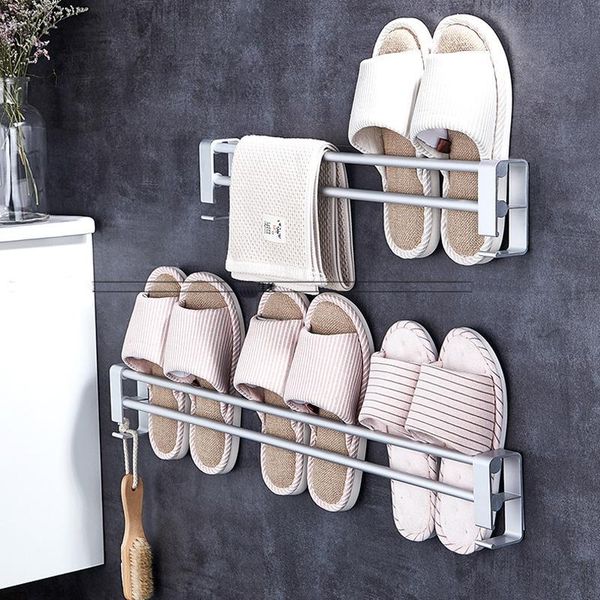 aluminum bathroom slipper rack wall-mounted sticker toilet receives drainage shoe shoes organizer storages shelf clothing & wardrobe storage
aluminum bathroom slipper rack wall-mounted sticker toilet receives drainage shoe shoes organizer storages shelf clothing & wardrobe storage
