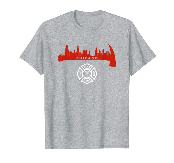 chicago illinois fire rescue department firefighters firemen t-shirt, White;black
chicago illinois fire rescue department firefighters firemen t-shirt, White;black