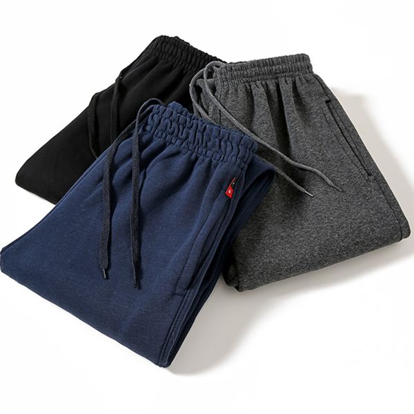 men sweatpants solid simple elastic waist knitted straight loose plus size 4xl thicken winter warm track all-match casual pants, Black
men sweatpants solid simple elastic waist knitted straight loose plus size 4xl thicken winter warm track all-match casual pants, Black