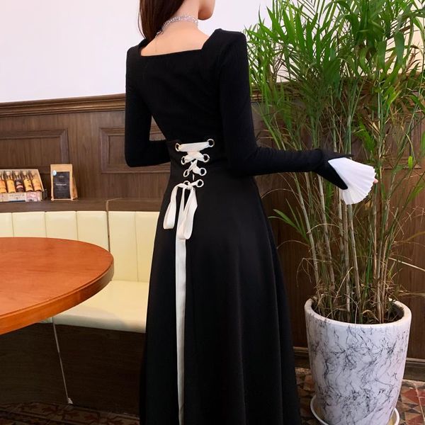 two piece dress hi girl spring women's set black lace long sleeve knitted and criss-cross slim skirt chic pieces women clothing, White
two piece dress hi girl spring women's set black lace long sleeve knitted and criss-cross slim skirt chic pieces women clothing, White