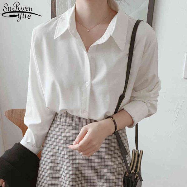 casual long sleeve single breasted women's shirts autumn plus size cardigan female solid chiffon blouse 11362 210427, White
casual long sleeve single breasted women's shirts autumn plus size cardigan female solid chiffon blouse 11362 210427, White