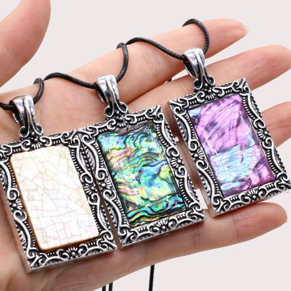 chokers natural shell pendant necklace rectangle zinc alloy lace abalone for making diy jewerly gift 30x60mm, Golden;silver
chokers natural shell pendant necklace rectangle zinc alloy lace abalone for making diy jewerly gift 30x60mm, Golden;silver