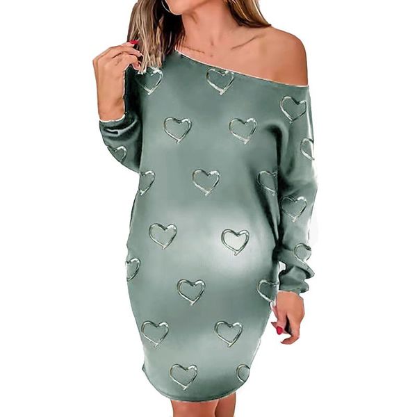 casual dresses womens gradient love print dress long sleeve diagonal collar loose damen mode 2021 kleider for ladies, Black;gray
casual dresses womens gradient love print dress long sleeve diagonal collar loose damen mode 2021 kleider for ladies, Black;gray