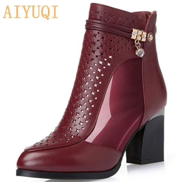 dress shoes aiyuqigenuine leather female mesh summer sandals 2021 hollow personality fashion red women high-heeled wedding, Black
dress shoes aiyuqigenuine leather female mesh summer sandals 2021 hollow personality fashion red women high-heeled wedding, Black