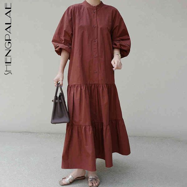 casual dresses minimalist dress women's spring stand collor sweet loose long lantern sleeve patchwork hem mid-calf zymk, Black;gray
casual dresses minimalist dress women's spring stand collor sweet loose long lantern sleeve patchwork hem mid-calf zymk, Black;gray