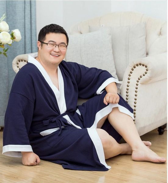 men's sleepwear men plus size comfort waffle robes bathrobe 140kg male cotton japanese kimono robe casual dressing gown el spa, Black;brown
men's sleepwear men plus size comfort waffle robes bathrobe 140kg male cotton japanese kimono robe casual dressing gown el spa, Black;brown