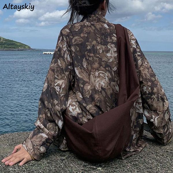 women's blouses & shirts floral women japanese style loose leisure chic trendy harajuku bf retro streetwear female spring fall, White
women's blouses & shirts floral women japanese style loose leisure chic trendy harajuku bf retro streetwear female spring fall, White