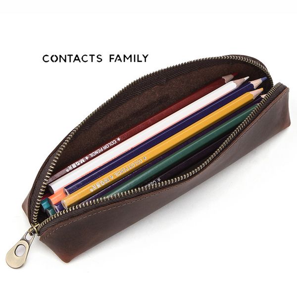 contacts crazy horse leather trend leather pencil case multi function men's pocket, Red;blue
contacts crazy horse leather trend leather pencil case multi function men's pocket, Red;blue