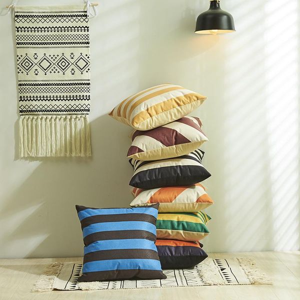 cushion/decorative pillow 45x45cm geometric pillowcase retro striped hit color stitching home sofa without core cushion cover
cushion/decorative pillow 45x45cm geometric pillowcase retro striped hit color stitching home sofa without core cushion cover