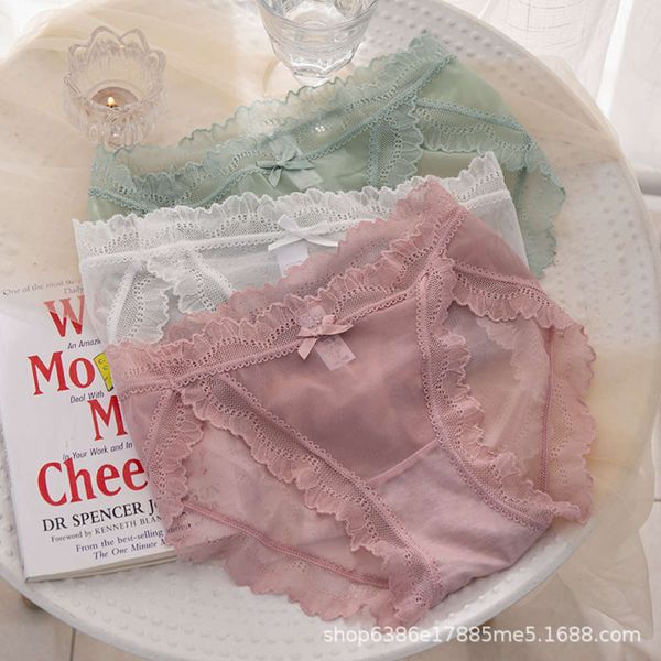 panties trembling girl lace low waist breathable underwear lady's cotton bacterial tiktok briefs, Black;pink
panties trembling girl lace low waist breathable underwear lady's cotton bacterial tiktok briefs, Black;pink