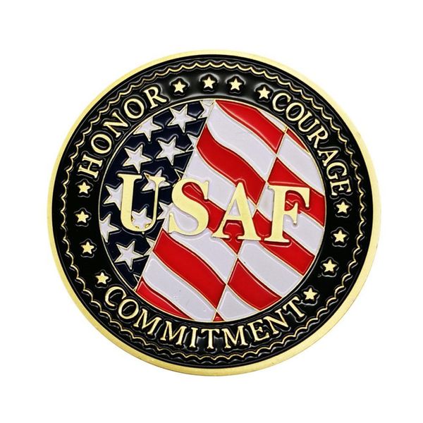 Souvenir Coins United States Air Force Veteran Honor Coin Honor Courage Commitment Collectible Gold Plated Commemorative Challenge Coin
Souvenir Coins United States Air Force Veteran Honor Coin Honor Courage Commitment Collectible Gold Plated Commemorative Challenge Coin