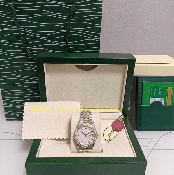 2 color original box midsize watches bp factory women's mens 36mm 126283 gold two tone steel mop diamond roman dial jubilee automatic 2, Slivery;brown
2 color original box midsize watches bp factory women's mens 36mm 126283 gold two tone steel mop diamond roman dial jubilee automatic 2, Slivery;brown