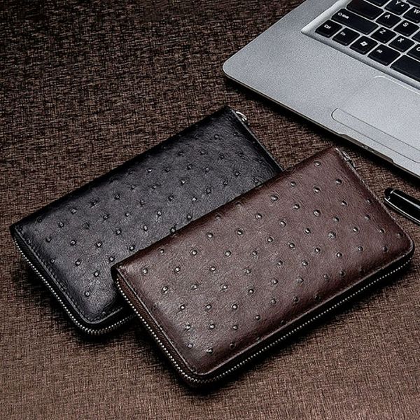 casual new clutch leather leather men's men's long imported ostrich multi-card wallet wallet position 2020 bag for men vilie lianq, Red;black
casual new clutch leather leather men's men's long imported ostrich multi-card wallet wallet position 2020 bag for men vilie lianq, Red;black