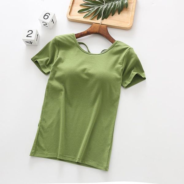 women's t-shirt women t-shirts built-in bra padded backless stretchable cotton push-up wire- tshirts casual korean, White
women's t-shirt women t-shirts built-in bra padded backless stretchable cotton push-up wire- tshirts casual korean, White