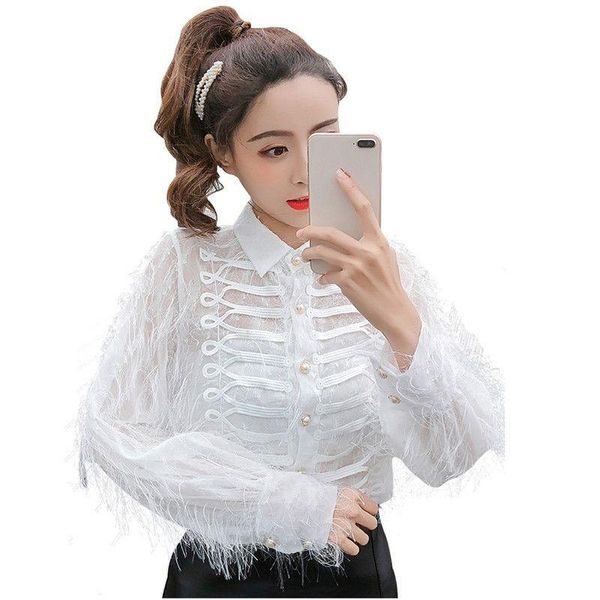 women's blouses & shirts 2021 fashion spring women office lady style blouse female solid button shirt ladies turn down collar chiffon, White
women's blouses & shirts 2021 fashion spring women office lady style blouse female solid button shirt ladies turn down collar chiffon, White