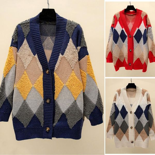 women's floral knit cardigan sweater button long sleeve v-neck shirt coat winter warm plaid t-shirt, White
women's floral knit cardigan sweater button long sleeve v-neck shirt coat winter warm plaid t-shirt, White