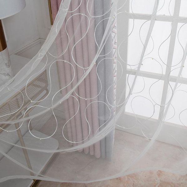 modern light luxury u-shaped ribbon embroidery with pearls white tulle curtain geometric ripple grey voile for living room#4 & drapes
modern light luxury u-shaped ribbon embroidery with pearls white tulle curtain geometric ripple grey voile for living room#4 & drapes