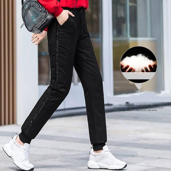 women's pants & capris winter woman warm thicken down cotton female high waist elastic plus size band trousers skinny leggings mujer s3, Black;white
women's pants & capris winter woman warm thicken down cotton female high waist elastic plus size band trousers skinny leggings mujer s3, Black;white