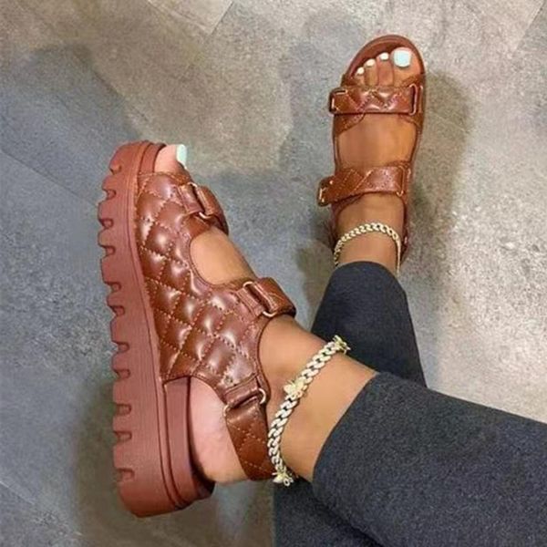 sandals plaid buckle strap sport women casual shoes summer open round toe anti-slip thick sole sandal flat with big size 2021, Black
sandals plaid buckle strap sport women casual shoes summer open round toe anti-slip thick sole sandal flat with big size 2021, Black