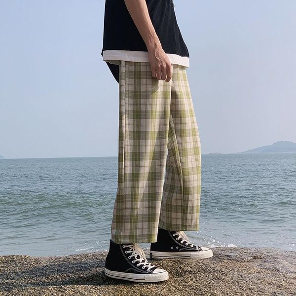 summer plaid casual pants men's korean fashion loose straight-leg men harajuku streetwear hip-hop retro wide-leg, Black
summer plaid casual pants men's korean fashion loose straight-leg men harajuku streetwear hip-hop retro wide-leg, Black